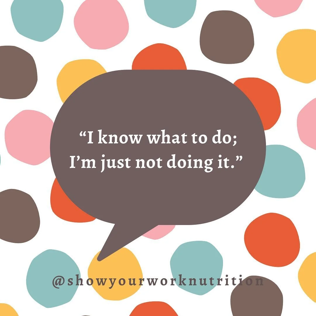 A common statement is:

&ldquo;I don&rsquo;t need a coach. I already know what I need to do. I&rsquo;m just not doing it.&rdquo;

First of all &mdash; do you really?

Do you ACTUALLY know how much food your body needs in order to thrive (not just sur