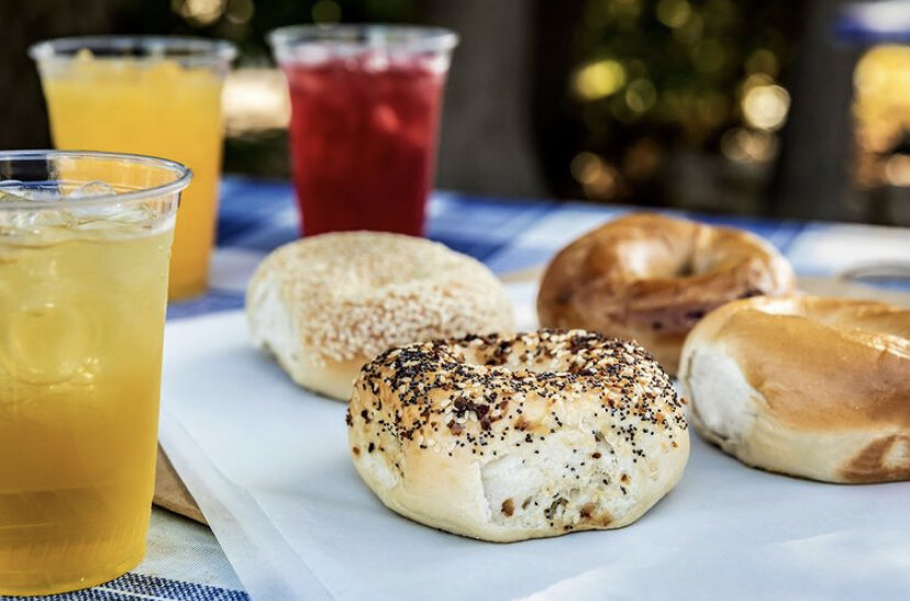 Looking for something to eat in Vineyard Haven? 

Dine in at @littlehousecafemv and enjoy their delicious breakfast menu! &quot;Fresh homemade bagels + refreshing drinks = the perfect breakfast date&quot; 🥯

#VisitVineyardHaven #VisitMarthasVineyard