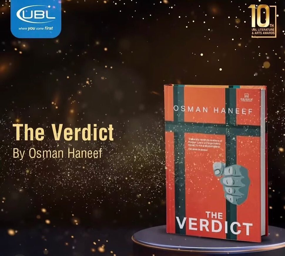 Honoured to win the UBL Literary Award for the best Debut Book (English) for my novel, the Verdict. 

Thank you to all those who stand up to tyranny and extremism for all the work you do (and for being the inspiration for this novel). Thank you to al