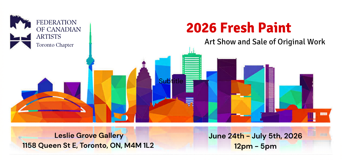 2026 Fresh Paint - Art Show and Sale of Original Work