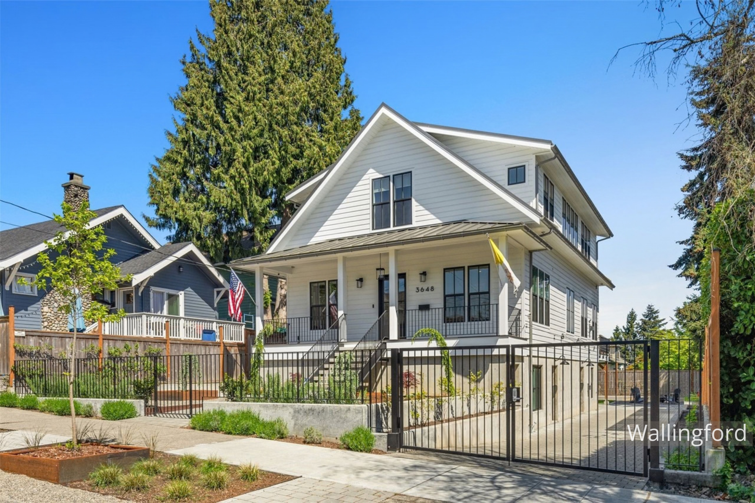 Wallingford
A fire-damaged home in Seattle’s Wallingford neighborhood became a custom modern farmhouse, rebuilt from the foundation up. Designed by ECCO Architecture & Design, the home includes a daylight accessory dwelling unit, carefully framed vie