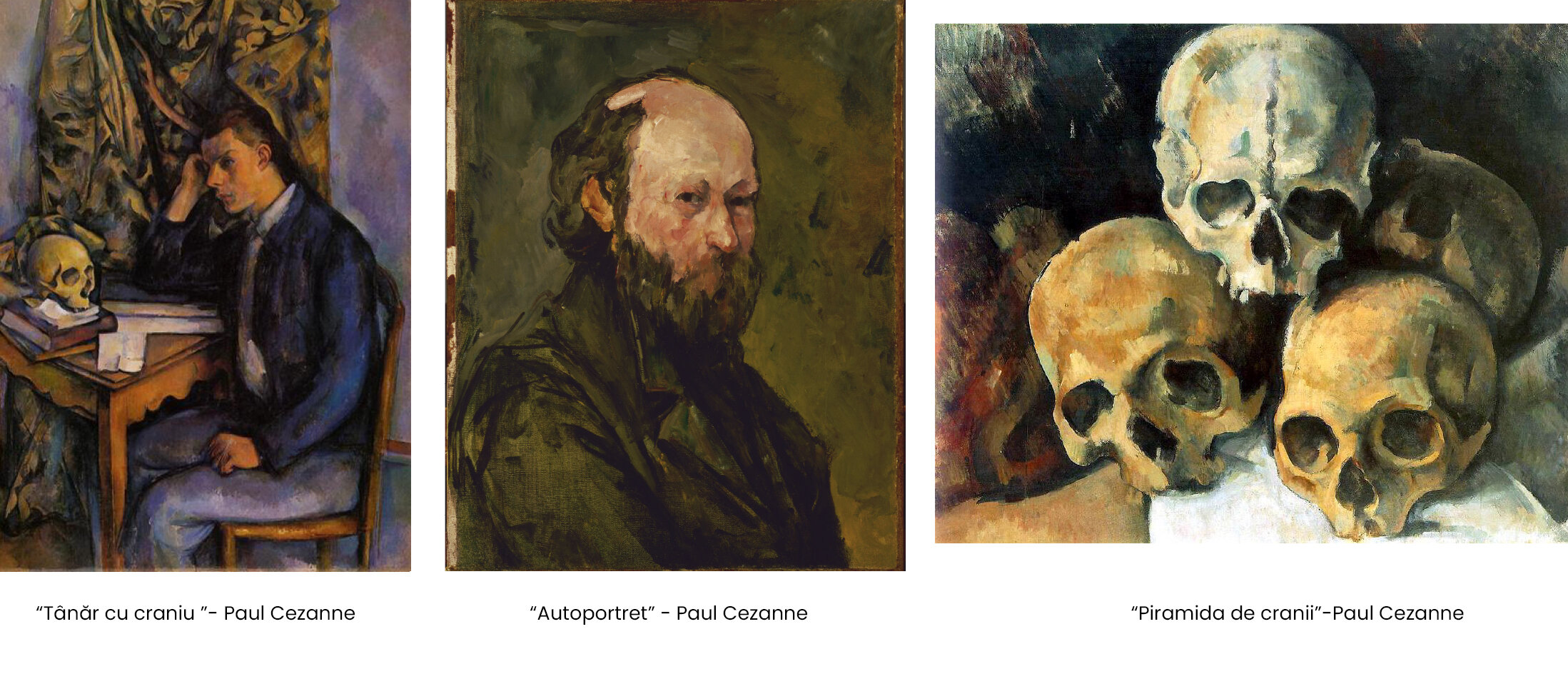 “Tânăr cu craniu ”- Paul Cezanne “Autoportret” - Paul Cezanne