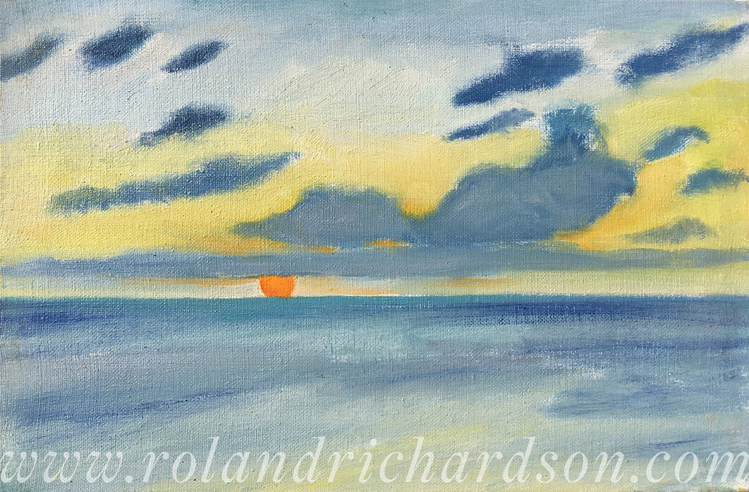 Sunset over Baie Longue