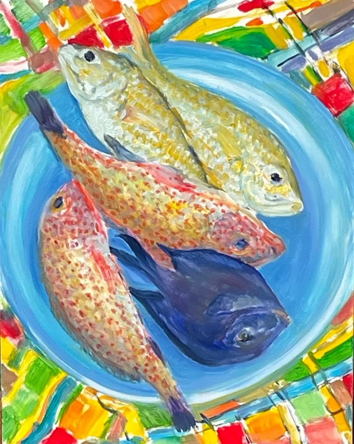 One Fish, Two Fish, Red Fish, Blue Fish&hellip;&rdquo;Something&rsquo;s Fishy&rdquo; A collection of Roland&rsquo;s fascinating still lifes of fish caught fresh from the Caribbean Sea. www.rolandrichardson.com #BelmondLaSamanna #stmartin #sintmaarten