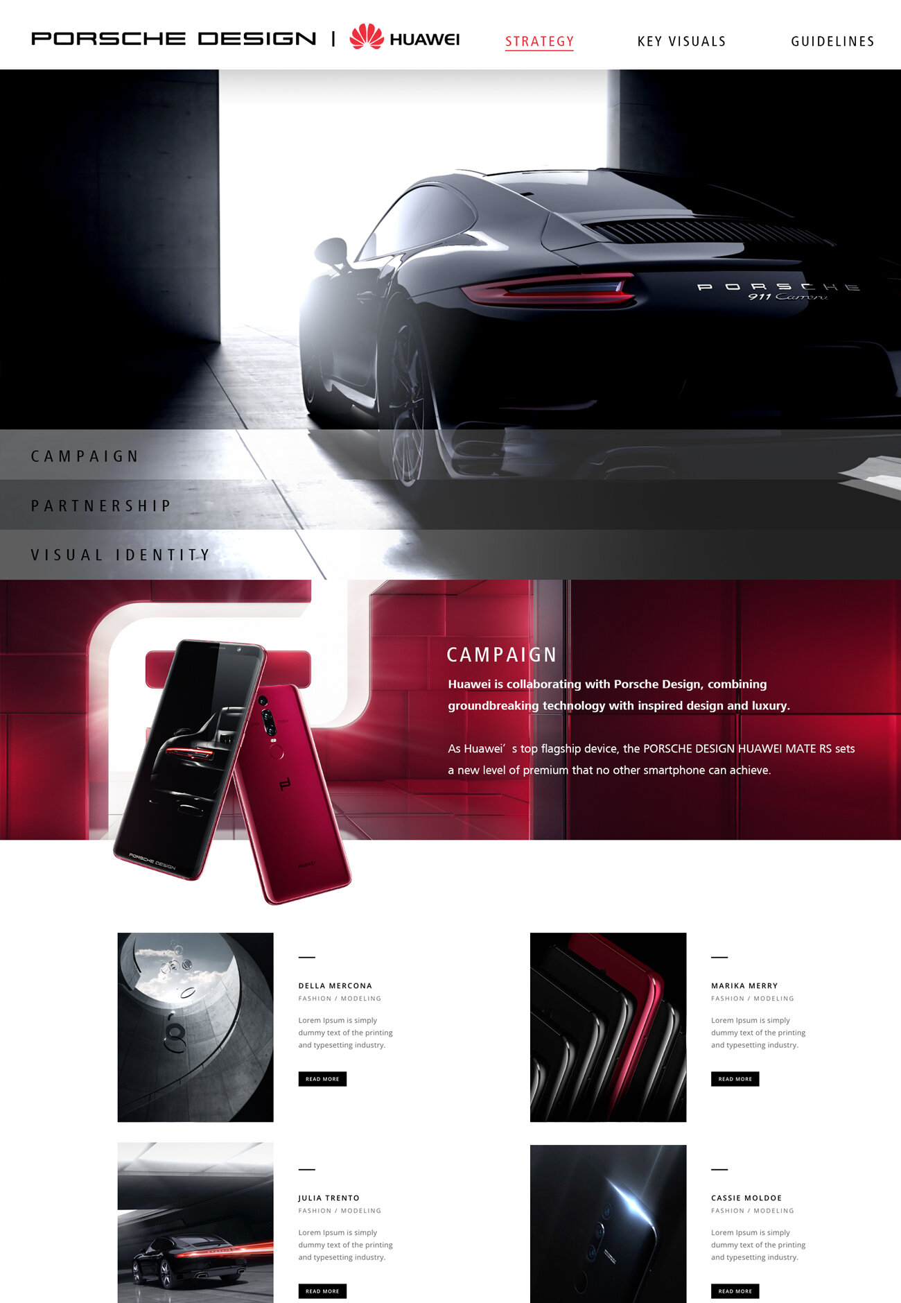 Huawei x Porsche design: Digital Toolkit design