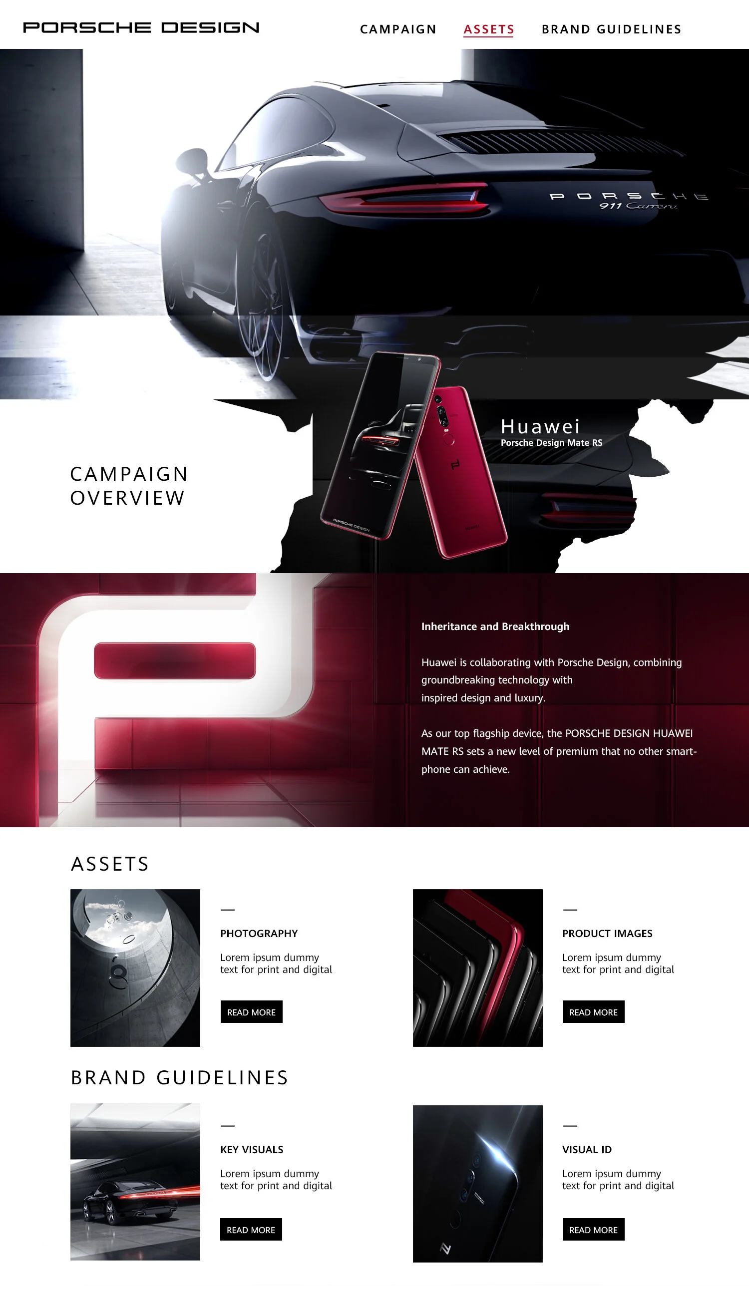 Huawei x Porsche design: UI/Digital Toolkit design