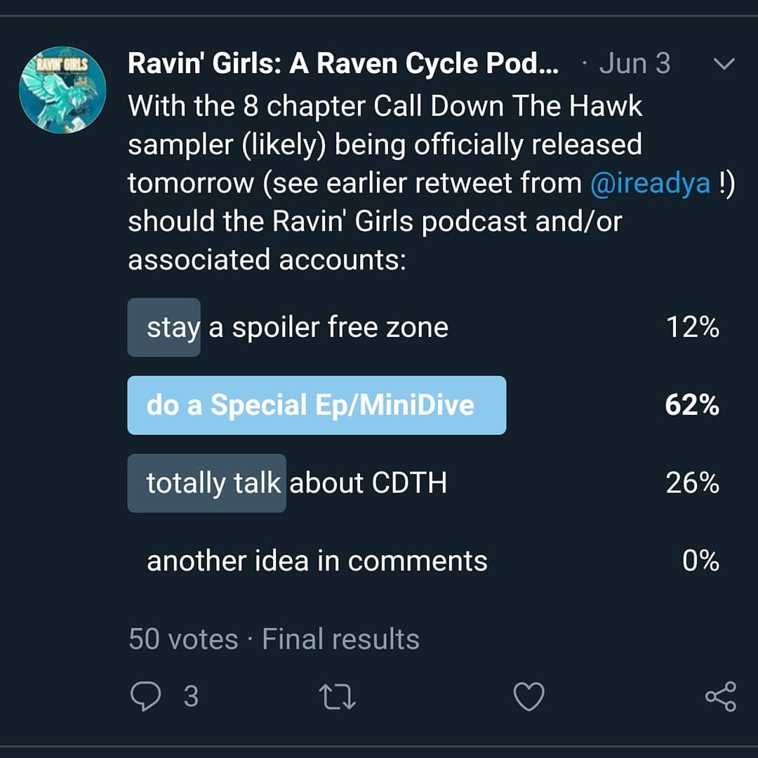 We did a poll when the Call Down The Hawk Sampler came out, and the results were overwhelmingly in favor of a Special Episode. SO! In honor of our Best Boy, Adam Parrish's birthday next week, we'll be releasing a CDTH SpEp. 
Get in touch by THIS AFTE