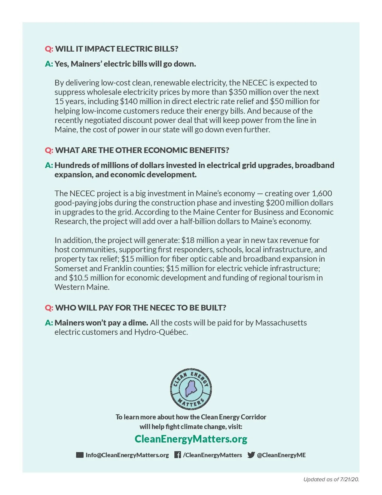 Get The Facts Clean Energy Matters