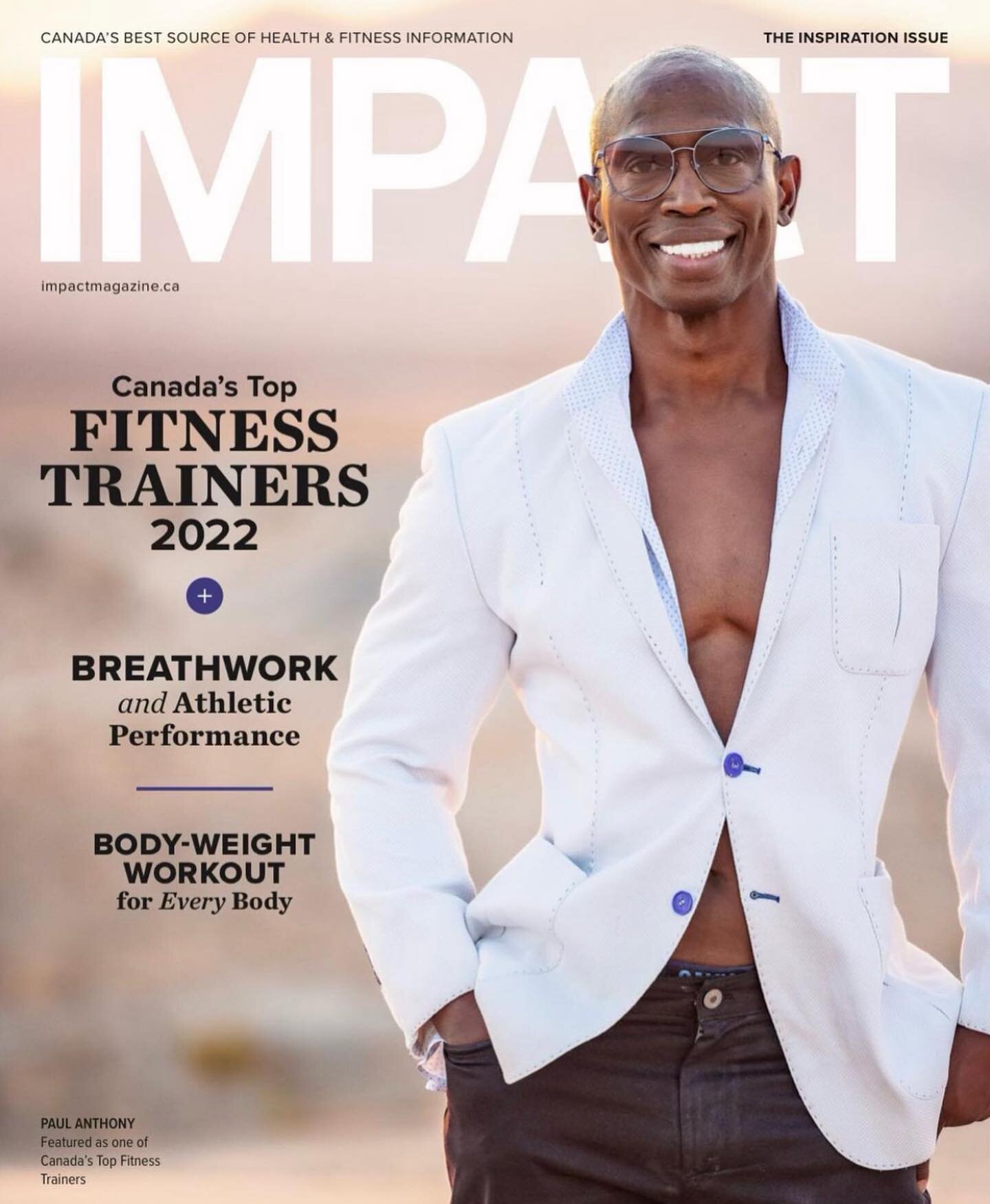 Special news today as our own Paul Anthony takes the cover of the @impactmagcanada #CanadasBestPersonaTrainers #2022 ! 

This issue features the best of the best and celebrates those trainers whose impact, inspiration, drive, and positivity help make