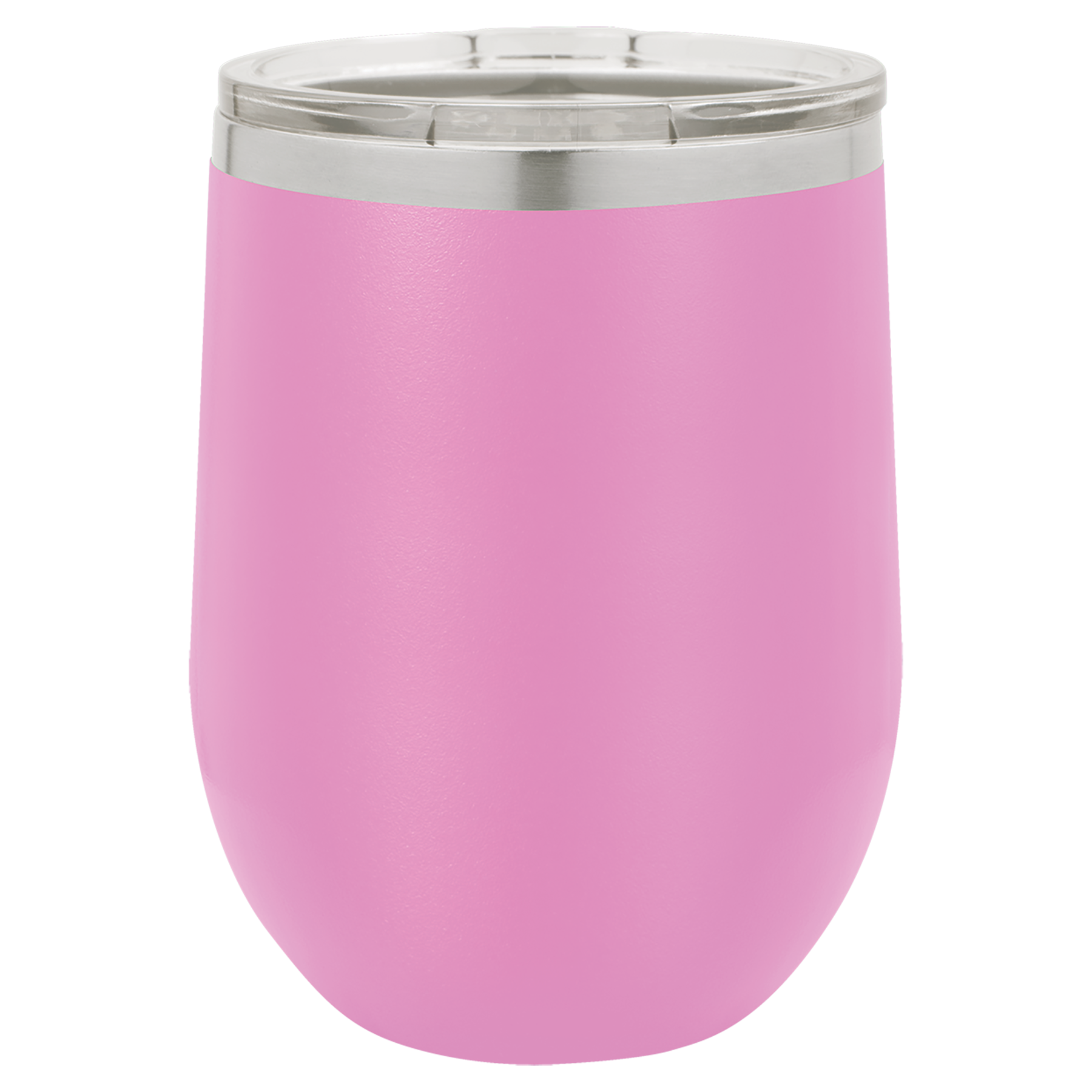 Engraved Stemless Insulated Wine Tumbler w/ Lid, Coral 12 oz