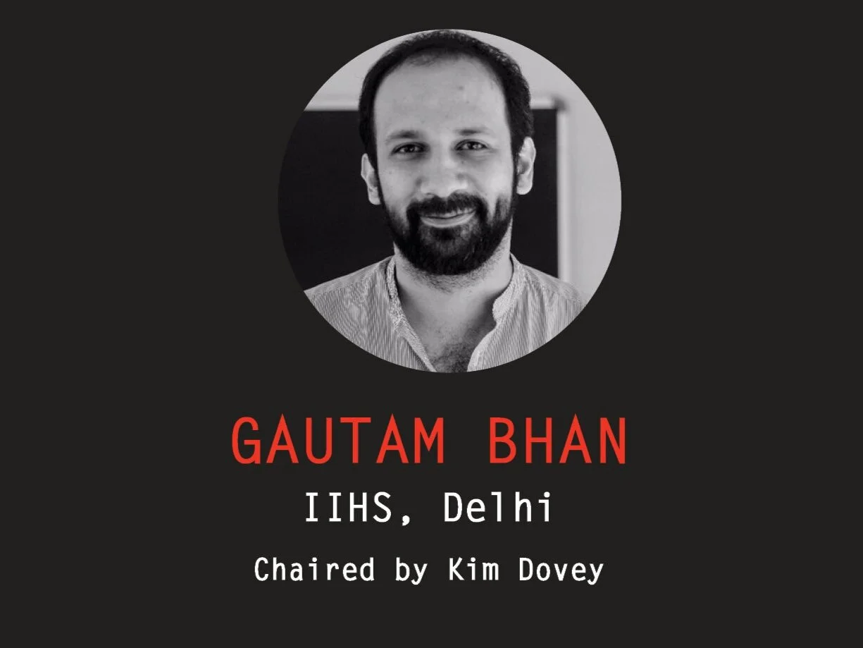 Nov 6, 2020 / InfUr Webinar 5 / Gautam Bhan Keynote Lecture: Informality and the Pandemic