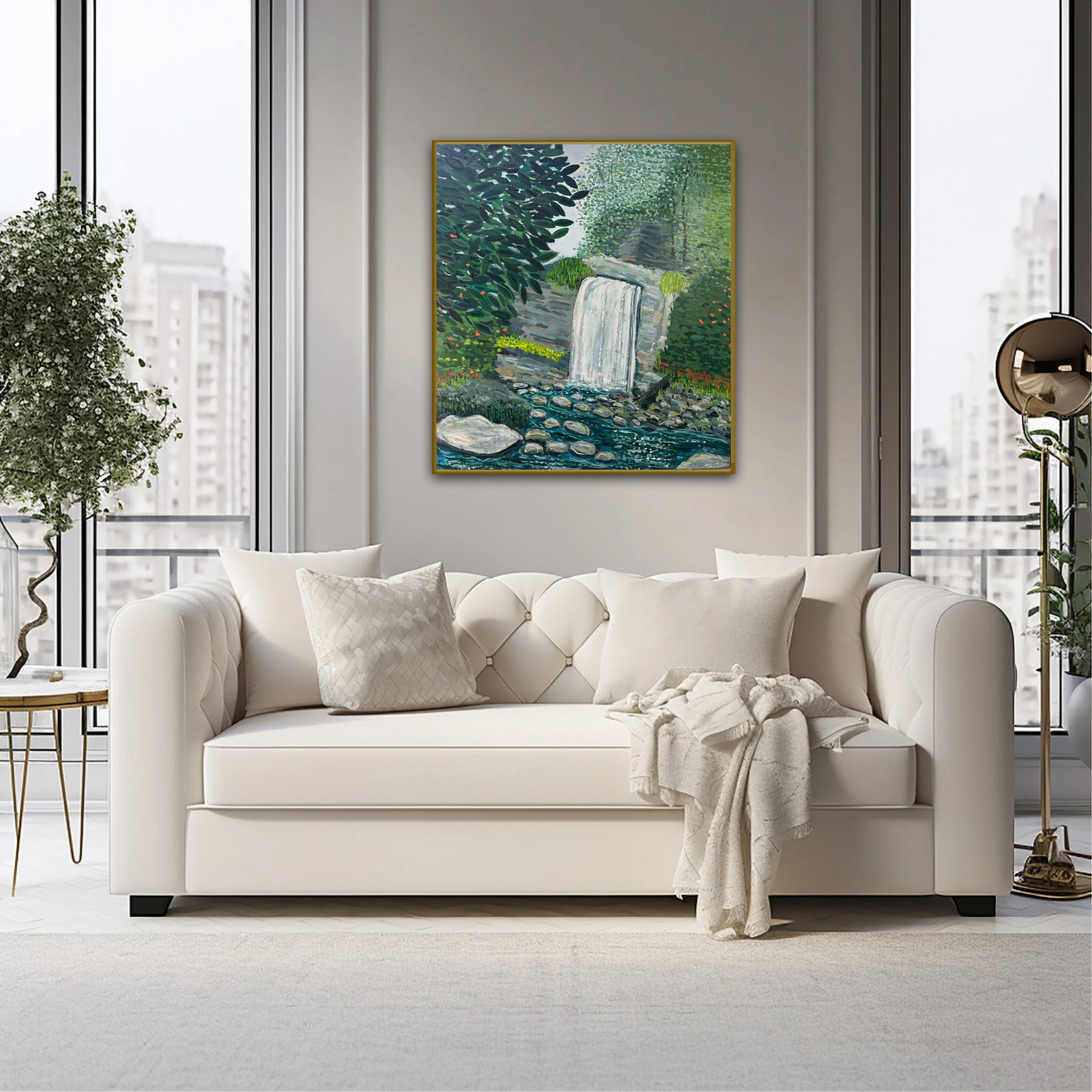 commission custom designed painting interior