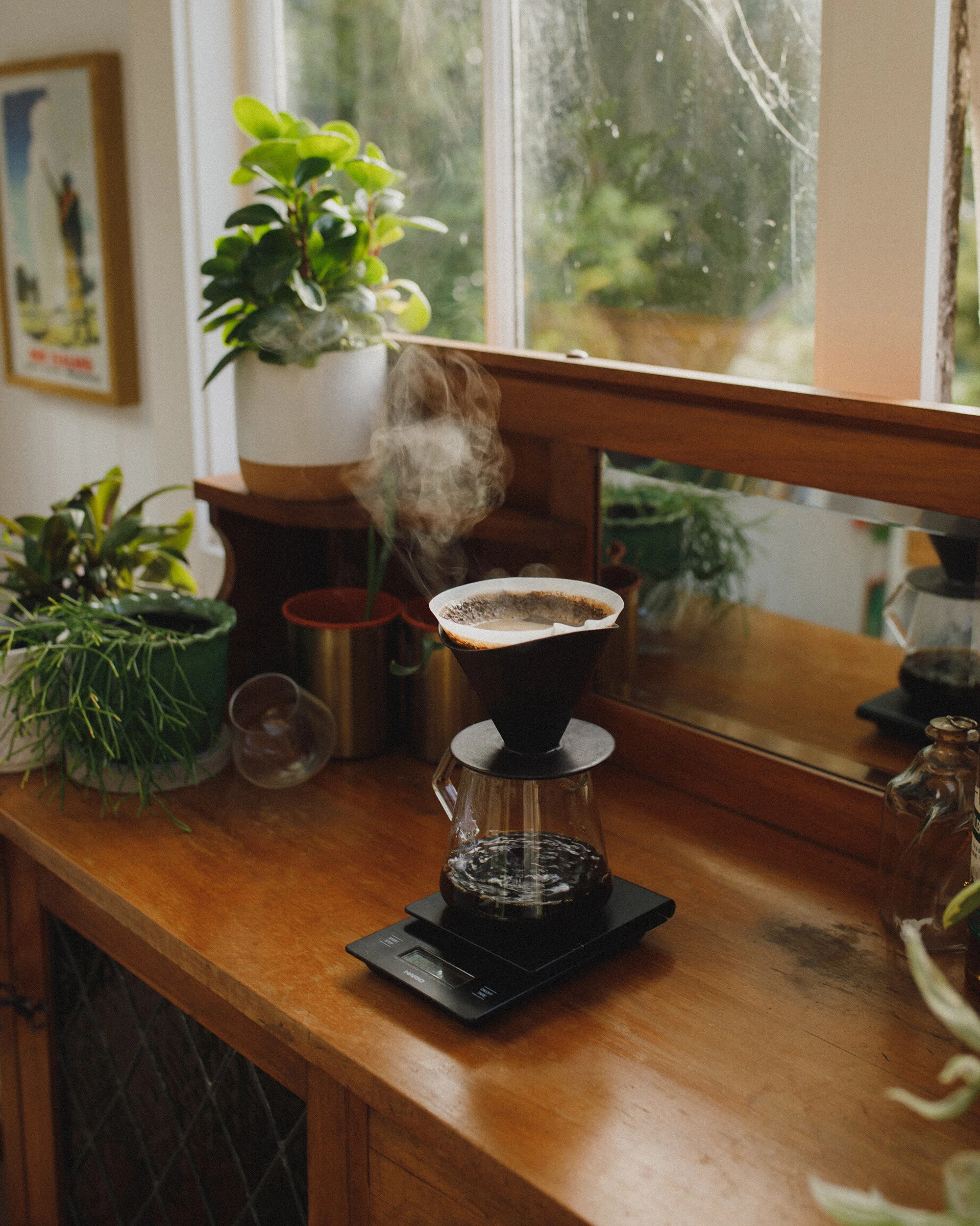 pour over coffee photo vintage styling tauranga lifestyle photography nz