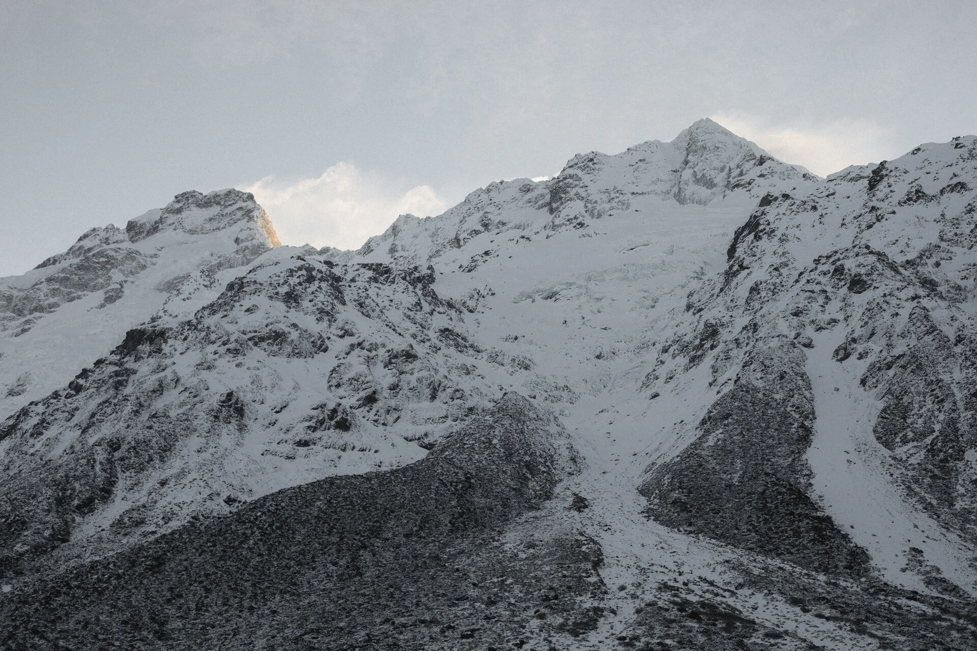 landscape photography nz winter south island mount cook