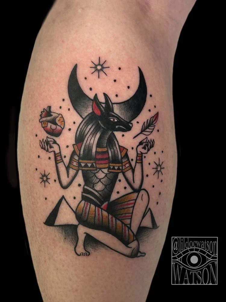 Anubis Mythology Tattoo