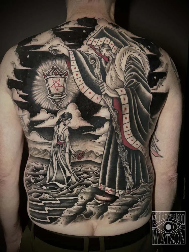 Backpiece Hermit Tattoo