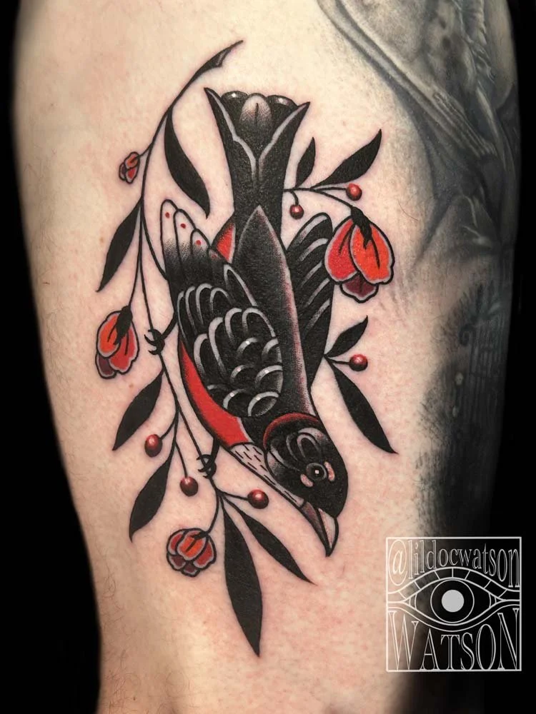 Traditional Bird Tattoo