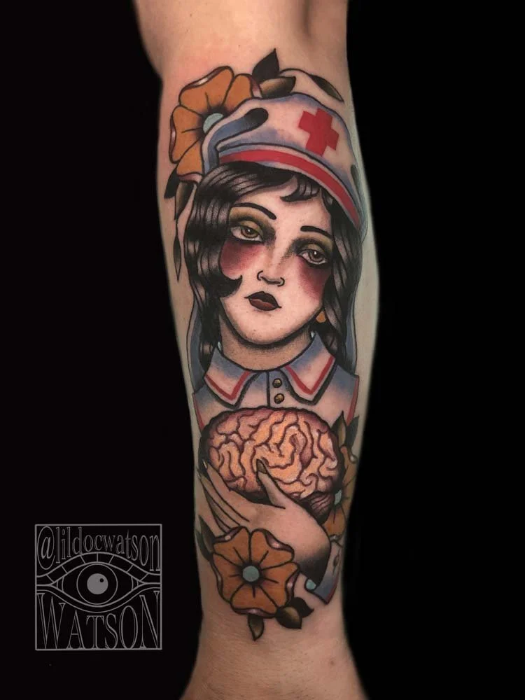 Traditional Nurse Tattoo