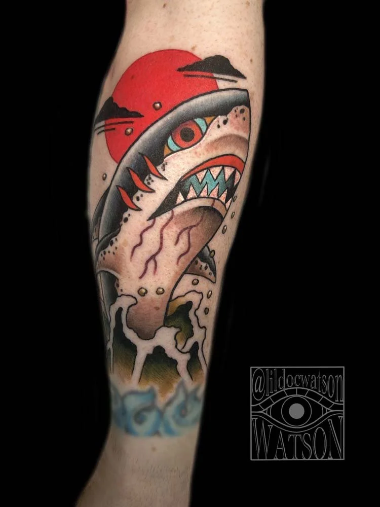 Traditional Shark Tattoo