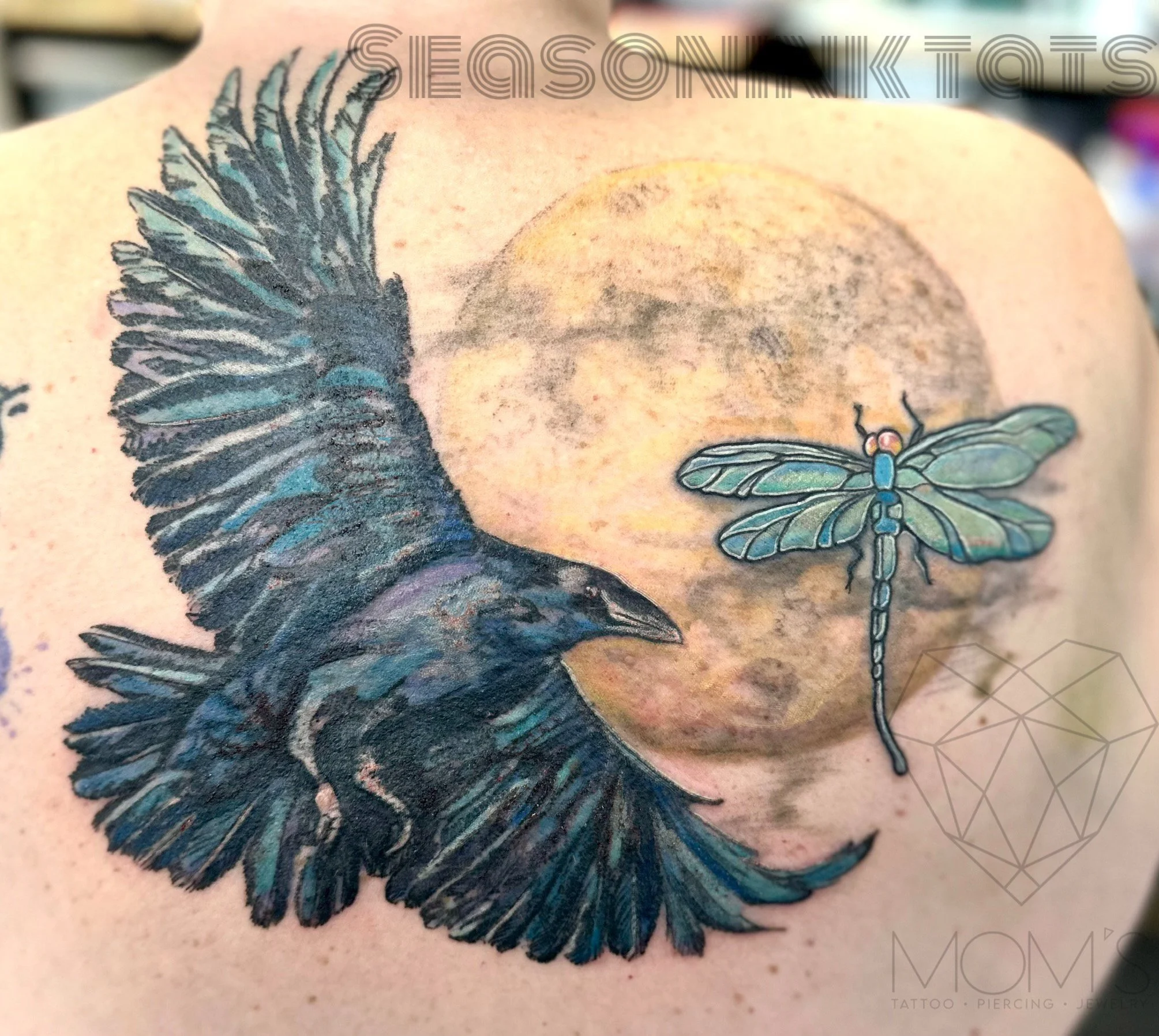 Color Raven Moon