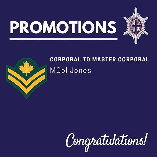 #Promotions &bull; 13 May 2020⁣⁣
⁣⁣
Congratulations to MCpl Jones for his promotion last night!⁣⁣
⁣⁣
We announced the promotion at our weekly virtual training night. ⁣
⁣⁣
#2784ggfg #armycadetscanada #armycadets #youthprogram #ottawa ⁣#stayhome⁣