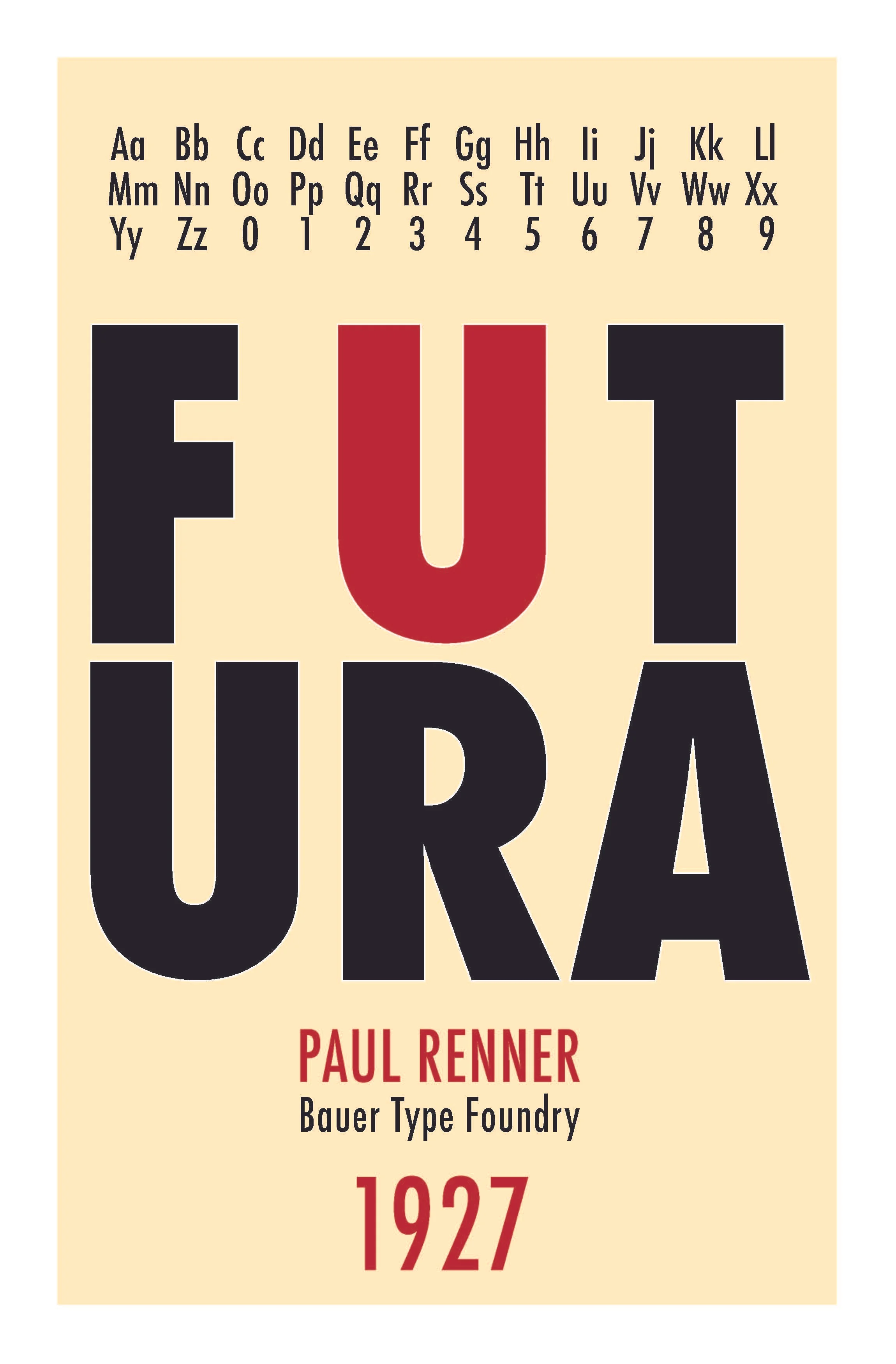 Futura Font Poster