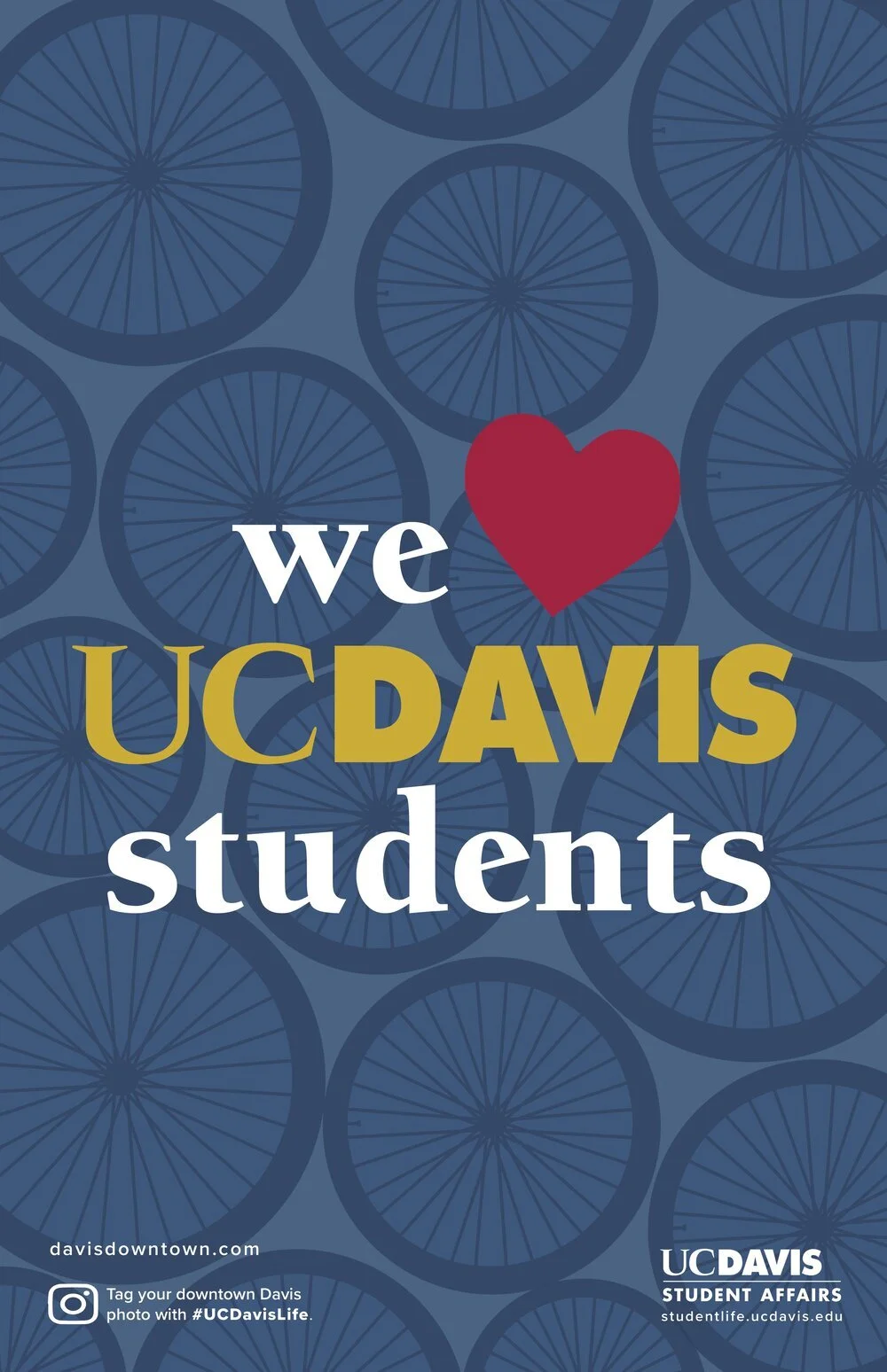 We Love UC Davis Students Poster