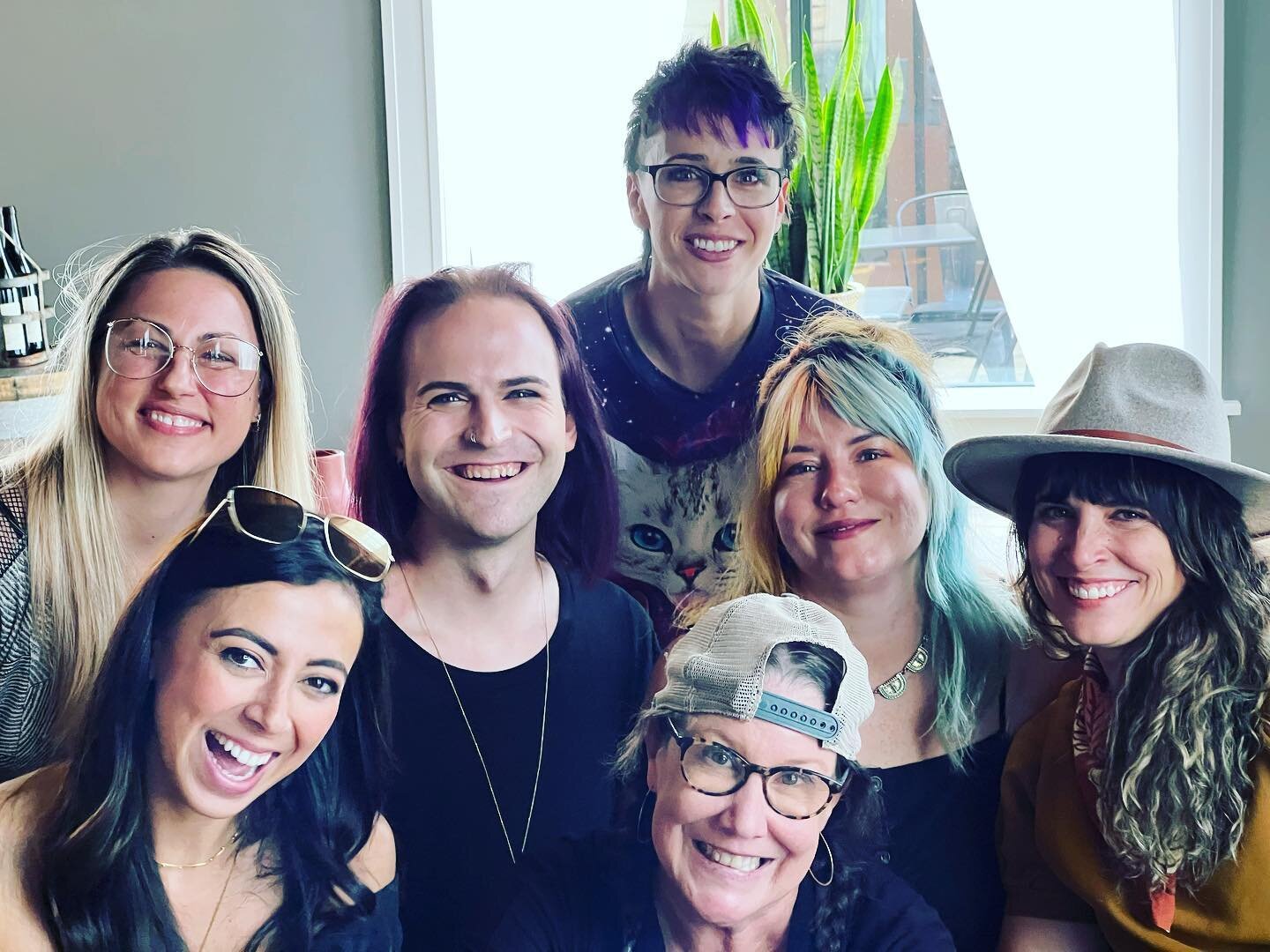 A part of our crew cheesin&rsquo;!
We can&rsquo;t thank @elvwines enough for the kindest hospitality and beyond tasty wine sips!
Sooo good!
#heydaysalonpdx #heydaysalon #eveninglandvineyards #teamlove #pdx #pnwwine #pnw #pdxnow #portlandhairstylist #