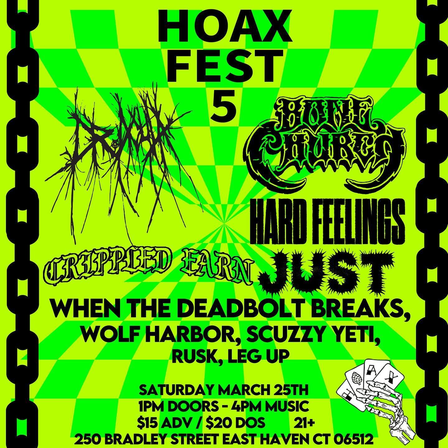 We would like to announce our very good friend @bone_church have been added to our anniversary party lineup. Also featuring:
@dr.aculaofficial (NY)
@crippledearn (NY)
@hardfeelingscthc 
@just.hc 
@whenthedeadboltbreaks 
@wolfharbor 
@scuzzyyetioffici