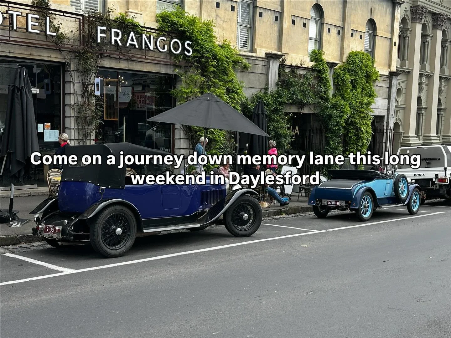 Welcome to the weekend of all that is good in the world. Time to take a load off and immerse yourself into the history and architecture of Daylesford and Hepburn. The best way to see these towns is on foot with your personal tour guide. Discover the 