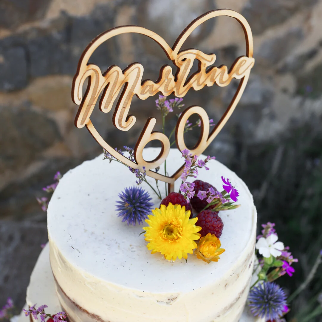 Cake Topper Coeur Les Spirales D Elise