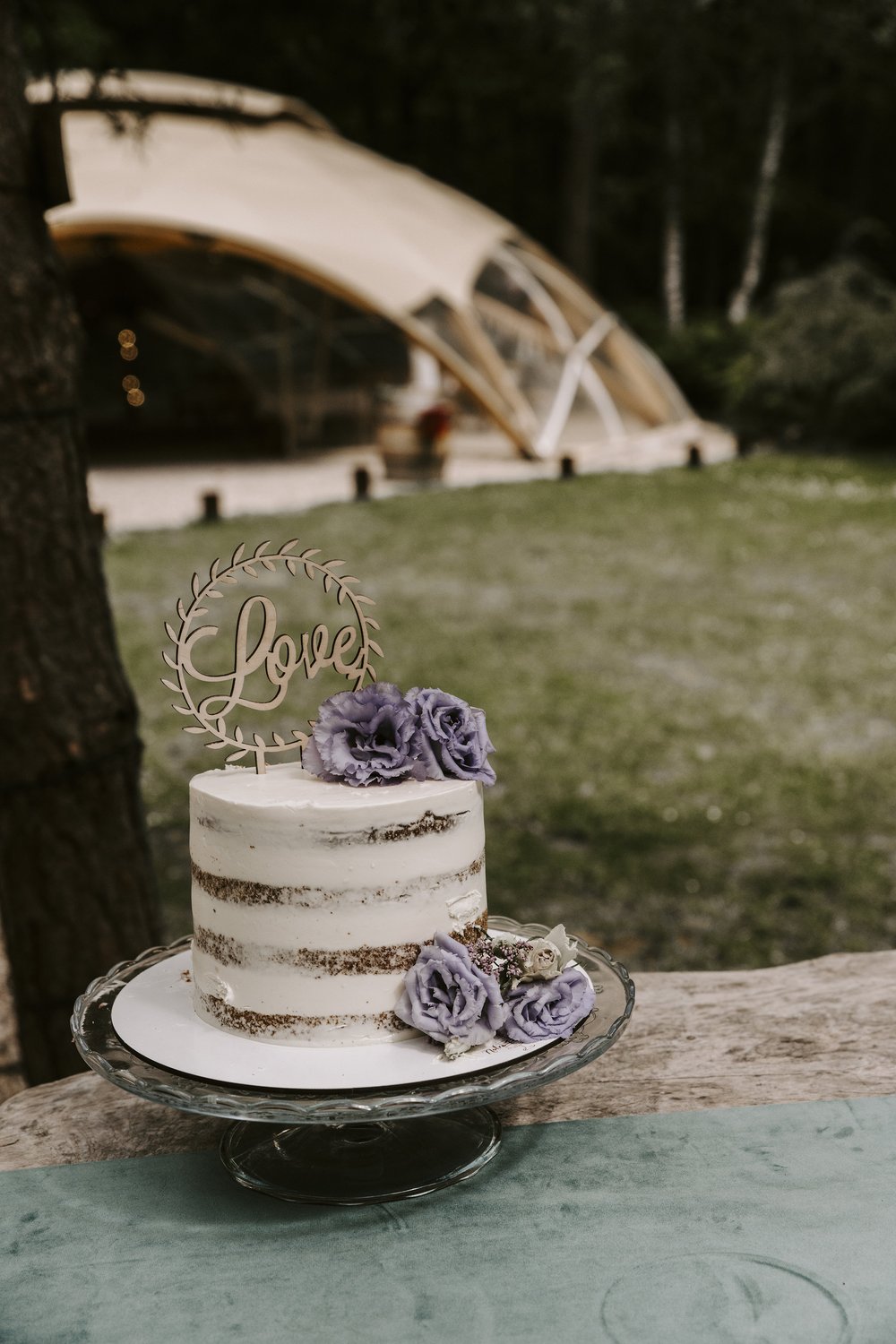 Cake Topper Love & Feuillage — Les Spirales d'Elise
