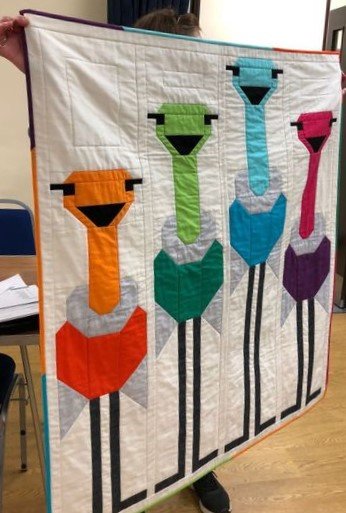 Lily's Ostriches, design by Sewfresh