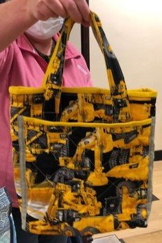 Rose's Caterpillar book bag