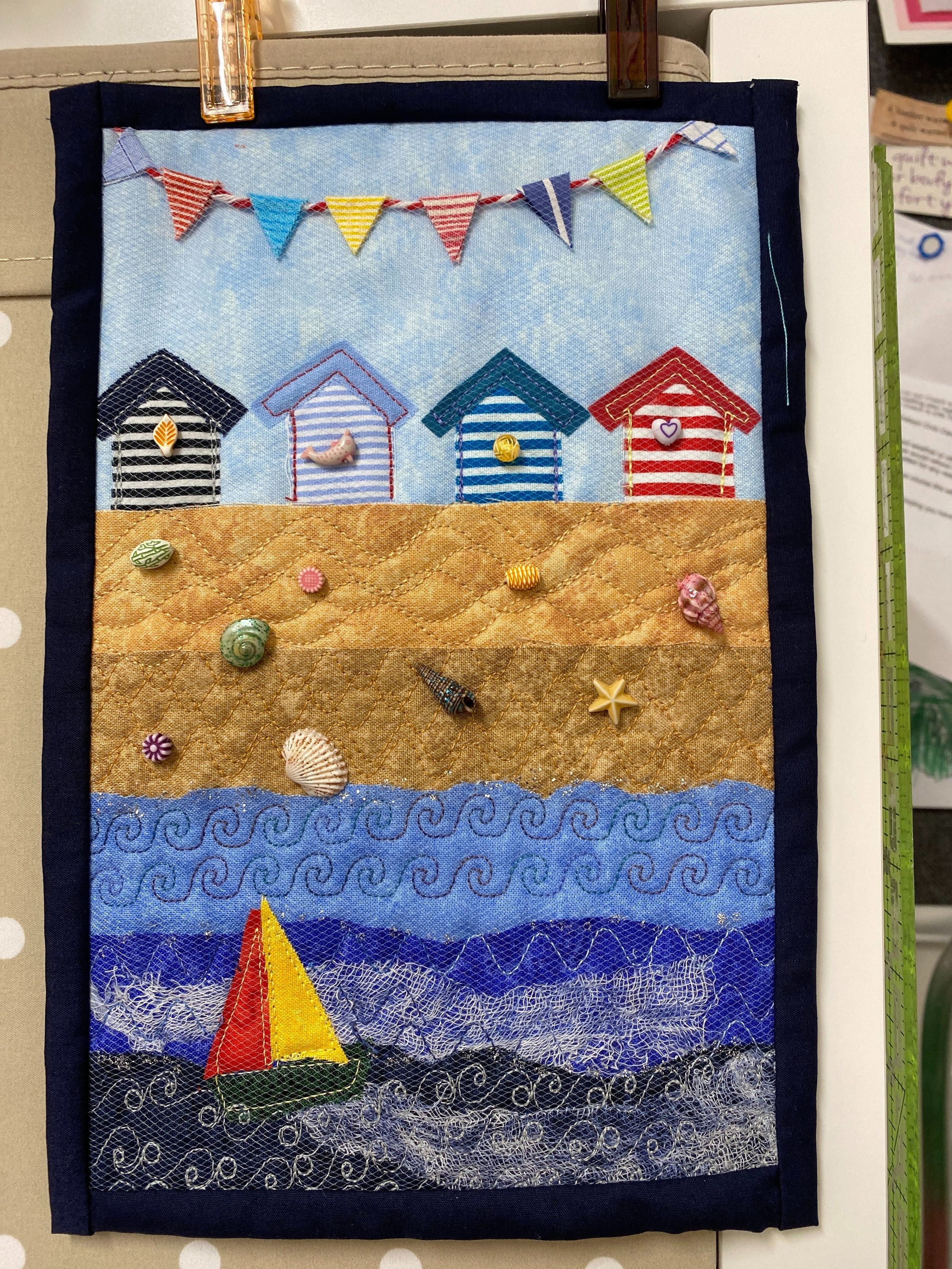 Chris's seaside mini quilt