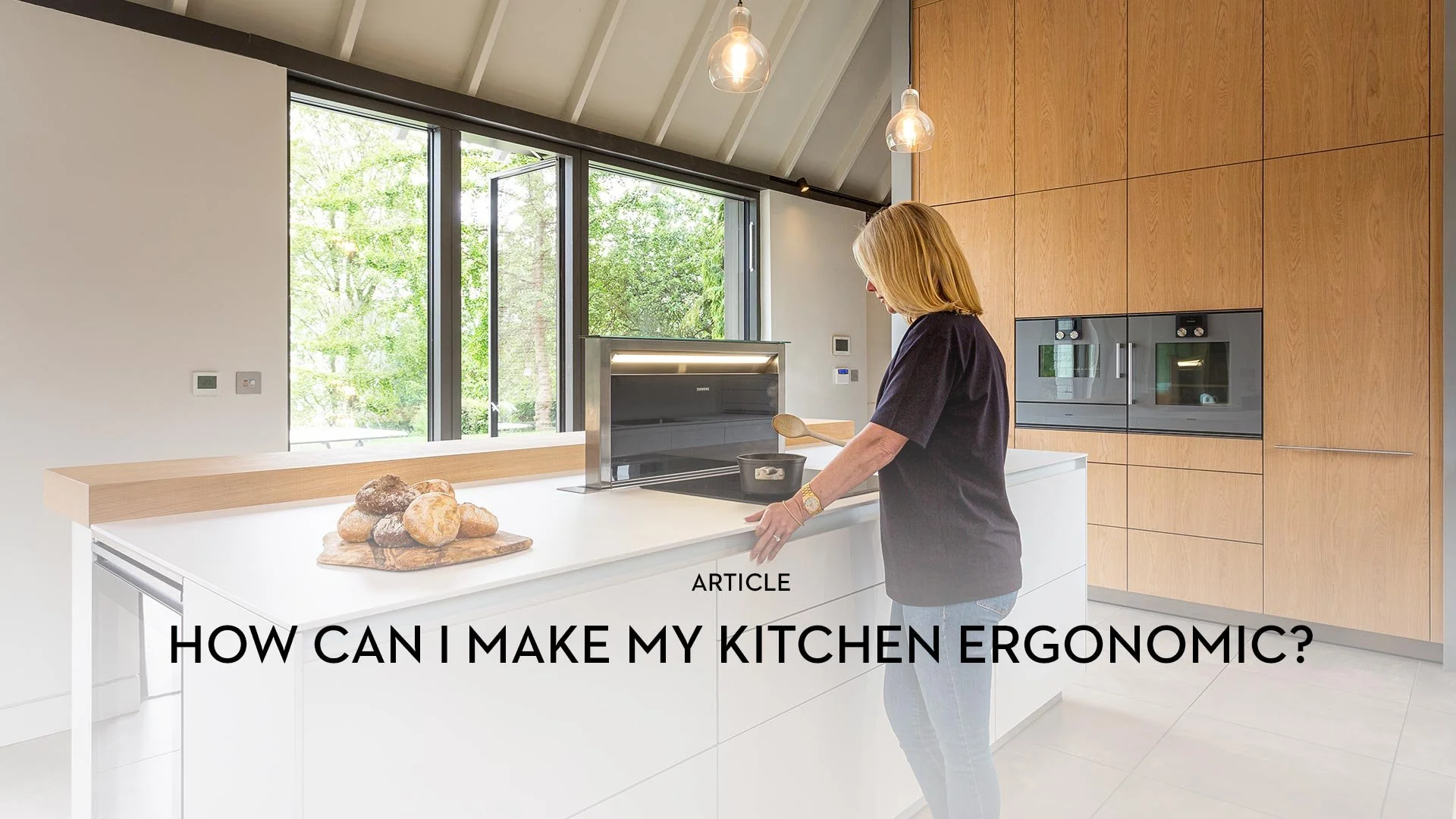 How can I make my kitchen ergonomic?