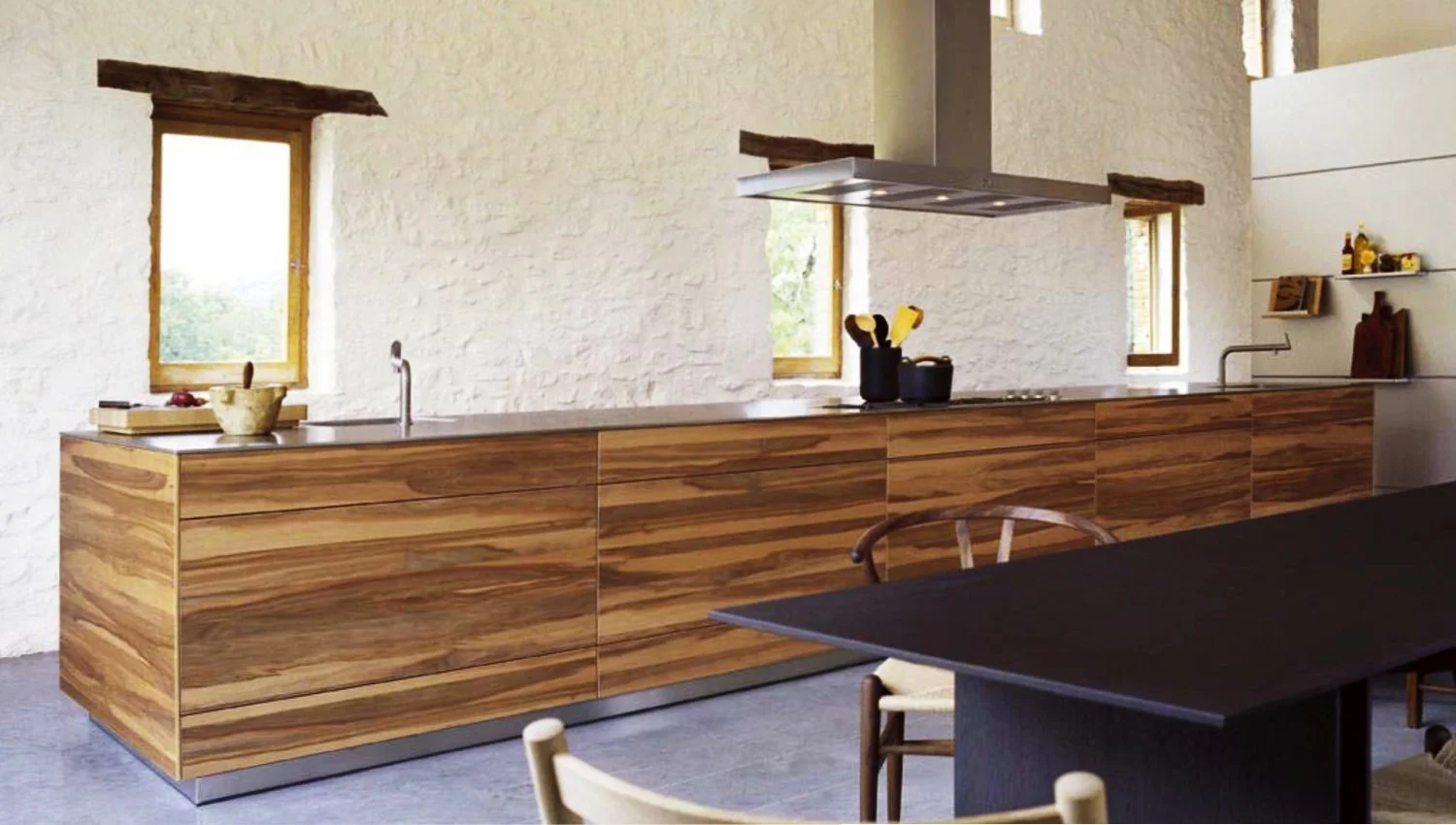 Unsorted veneer bulthaup kitchen island