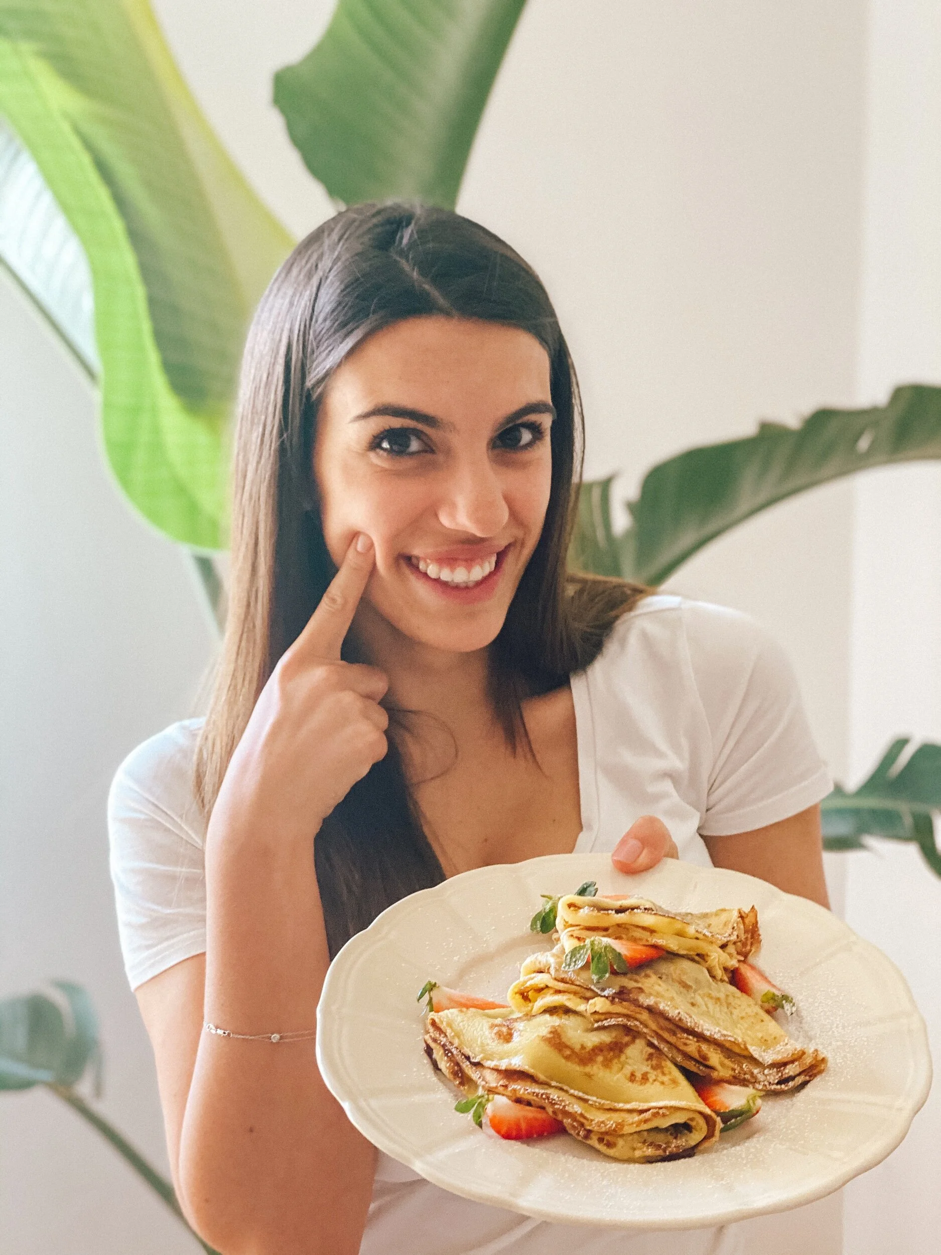 Le mie crêpes con ganache di cioccolato e fragole