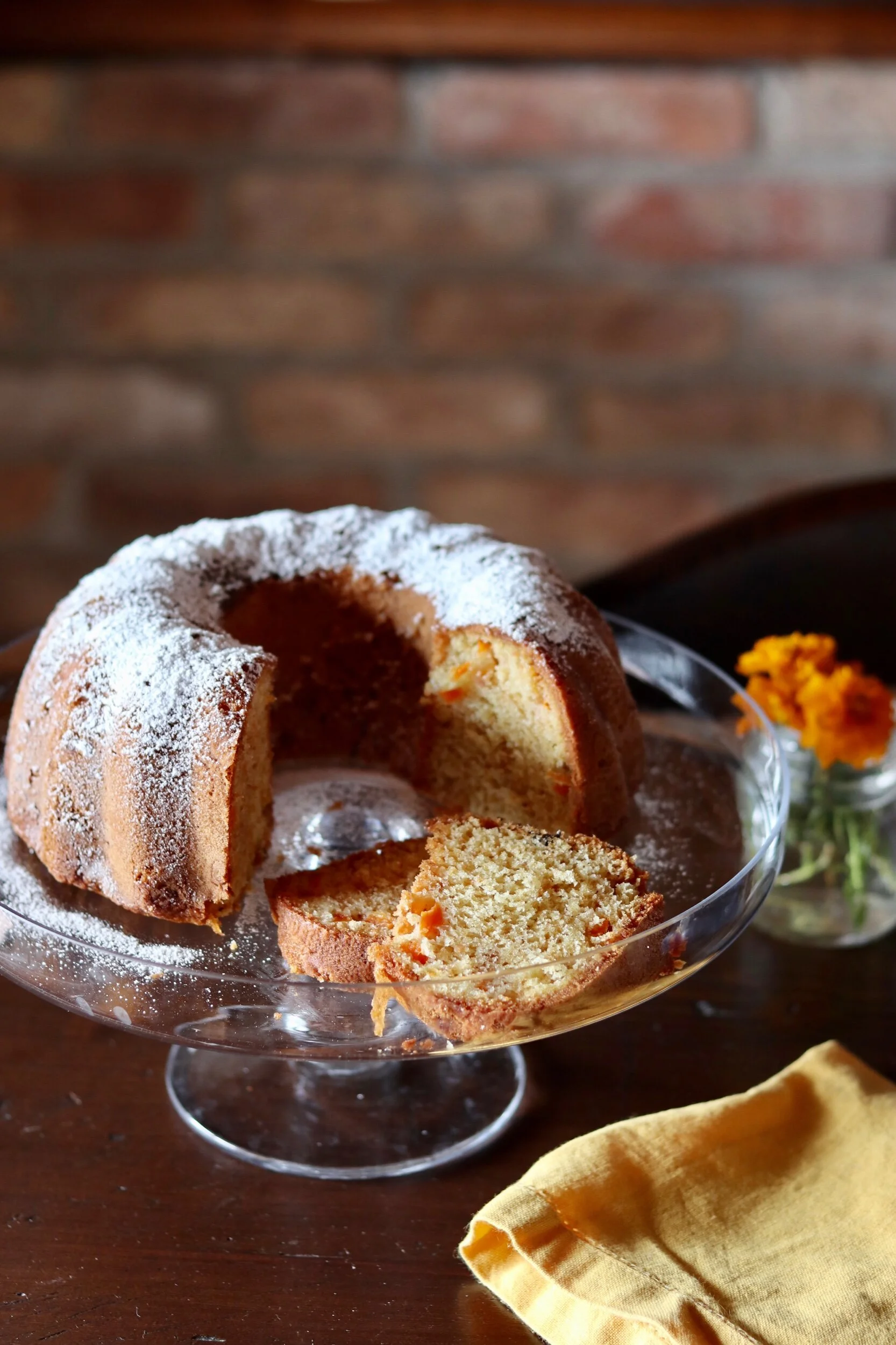 Torta con zucca e amaretti