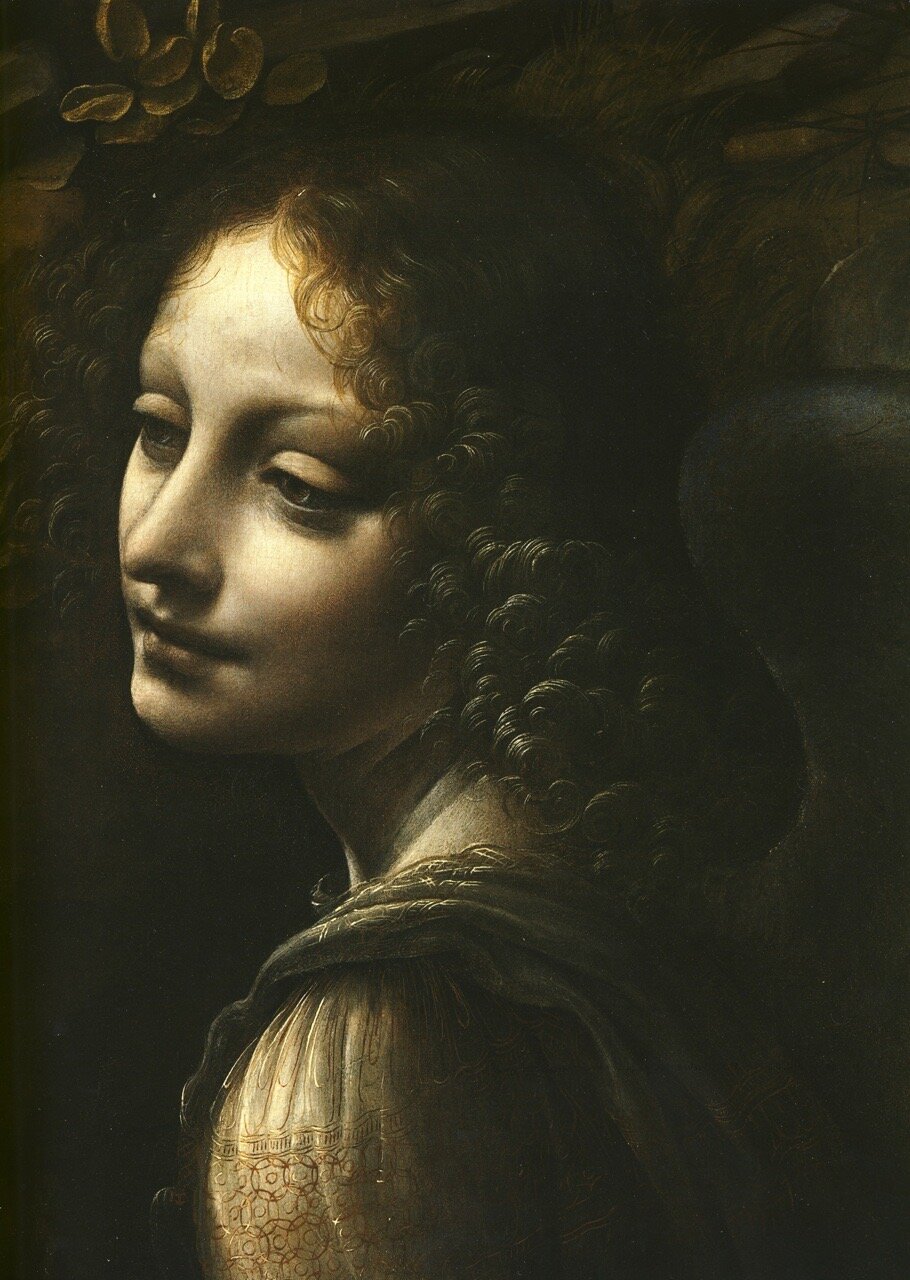 Leonardo Da Vinci, Detail The Virgin of the Rocks, about 1491/2-9 and 1506-8.