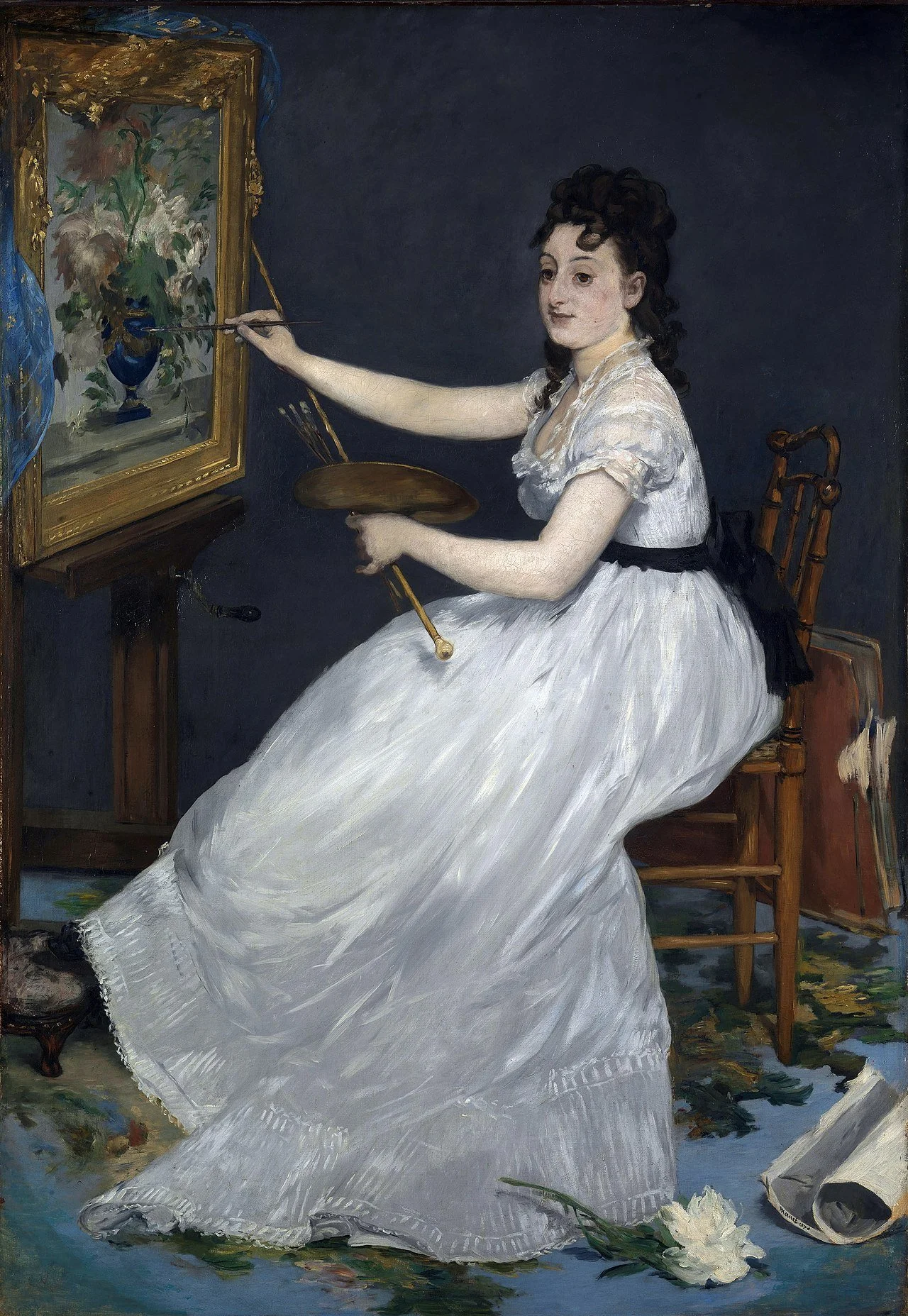 Manet portrait of Eva gonzalez