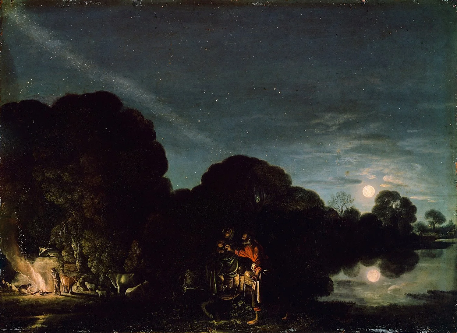 Adam Elsheimer, The Flight into Egypt, 1609.