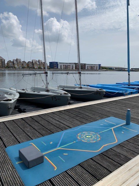 Yoga Mat by the dockside