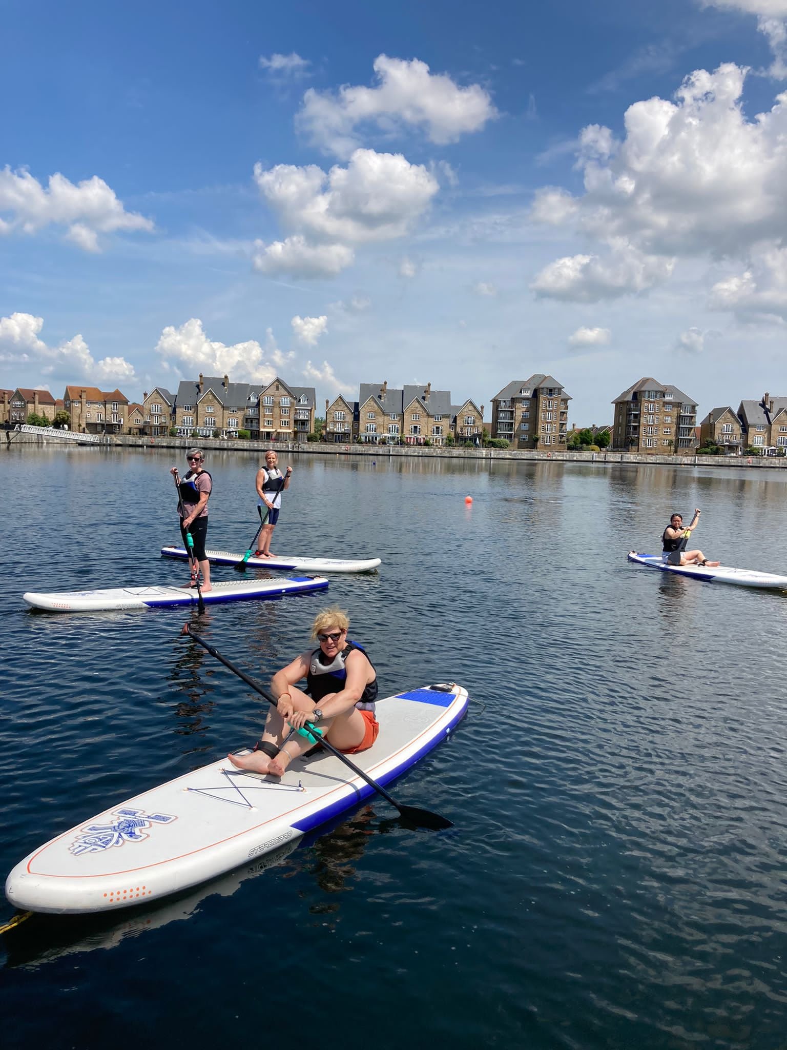 Outdoor yoga &amp; paddleboarding at Chatham Medway