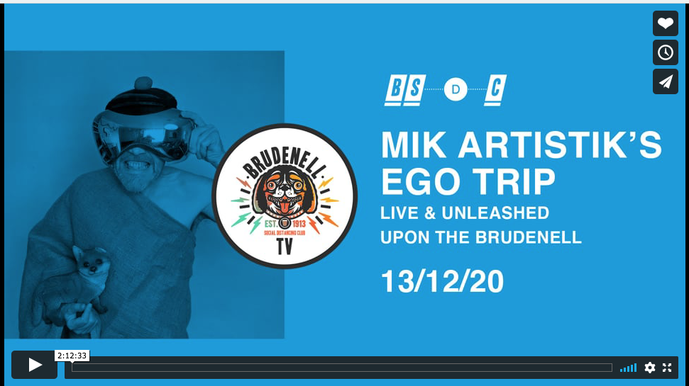 Watch: Available now 'Mik Artistik's Ego Trip, Brudenell Social Club live stream gig" 