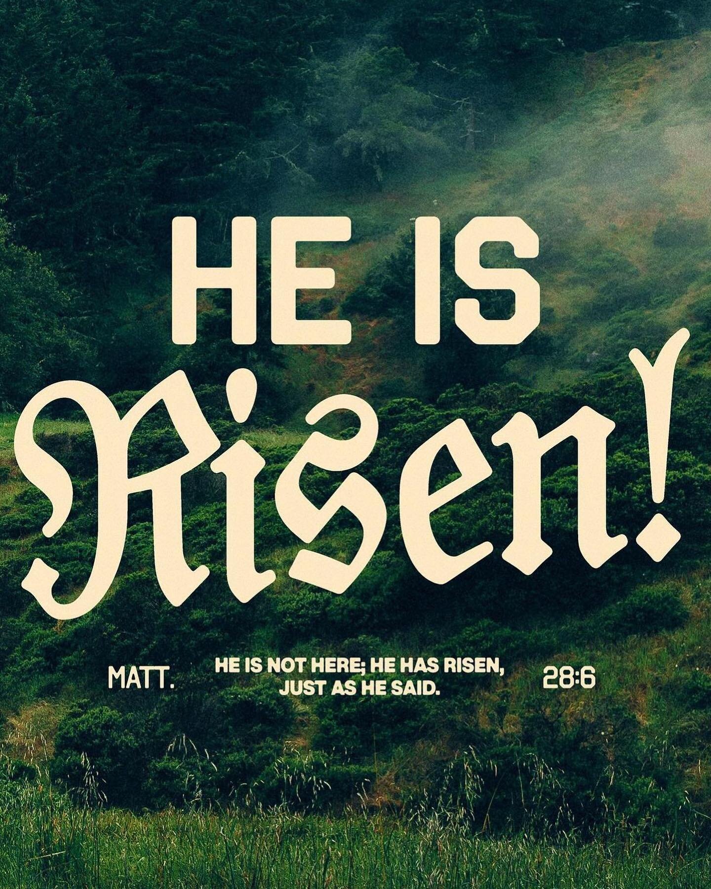 Happy Easter all. I hope you all had a wonderful Sunday. 

God has risen. He is alive. That is the Good News. That is His love. That is His message. Until His return. 

May God keep you and May God bless you✝️