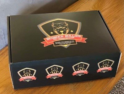 Thank you box from Bedrock Bullies