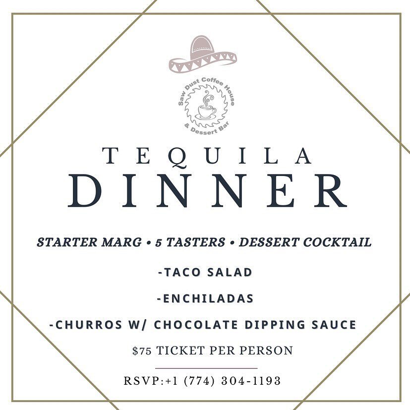 Cinco de Mayo Dinner Menu🥳🍸🌮🥑🥃 #may5th #2ndannual #tequila #cincodemayo #claseazul #mijenta #butterflycannontequila #ticketsonsale #sturbridge