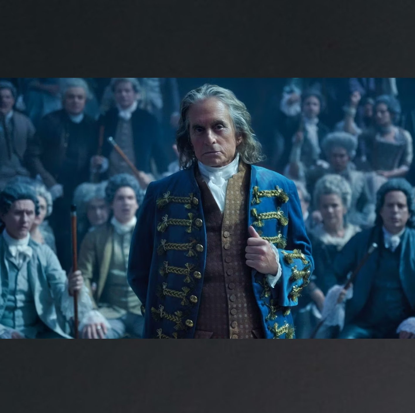 [BENJAMIN FRANKLIN]

#michaelkirkdouglas #justaucorps #habitXVIIIe #velours 

📷 #graindetailles 
Costumier : #olivierberiotofficial
Production : Chapeau production
R&eacute;alisation : Grain de Tailles atelier de costumes