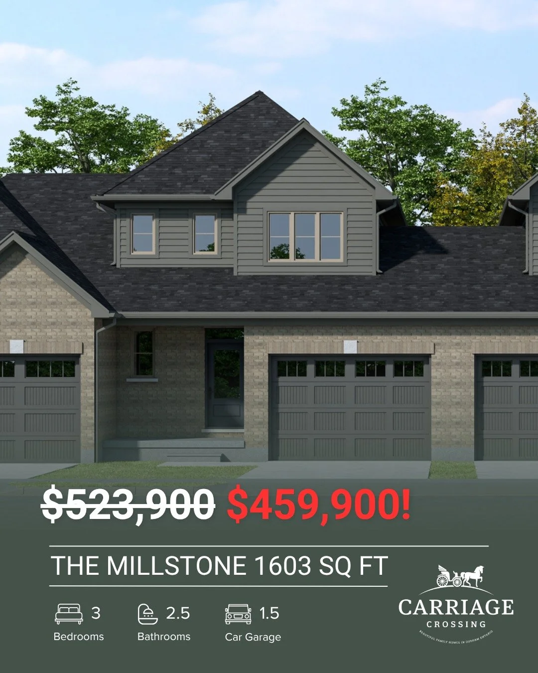 New HST Rebate Updated Pricing!

➡️ Swipe through to see some of our incredible new starting at price points in Durham, Ontario. Visit our Carraige Crossing page (link in bio) for the fully updated price list!

HST relief on ALL new-home purchases is